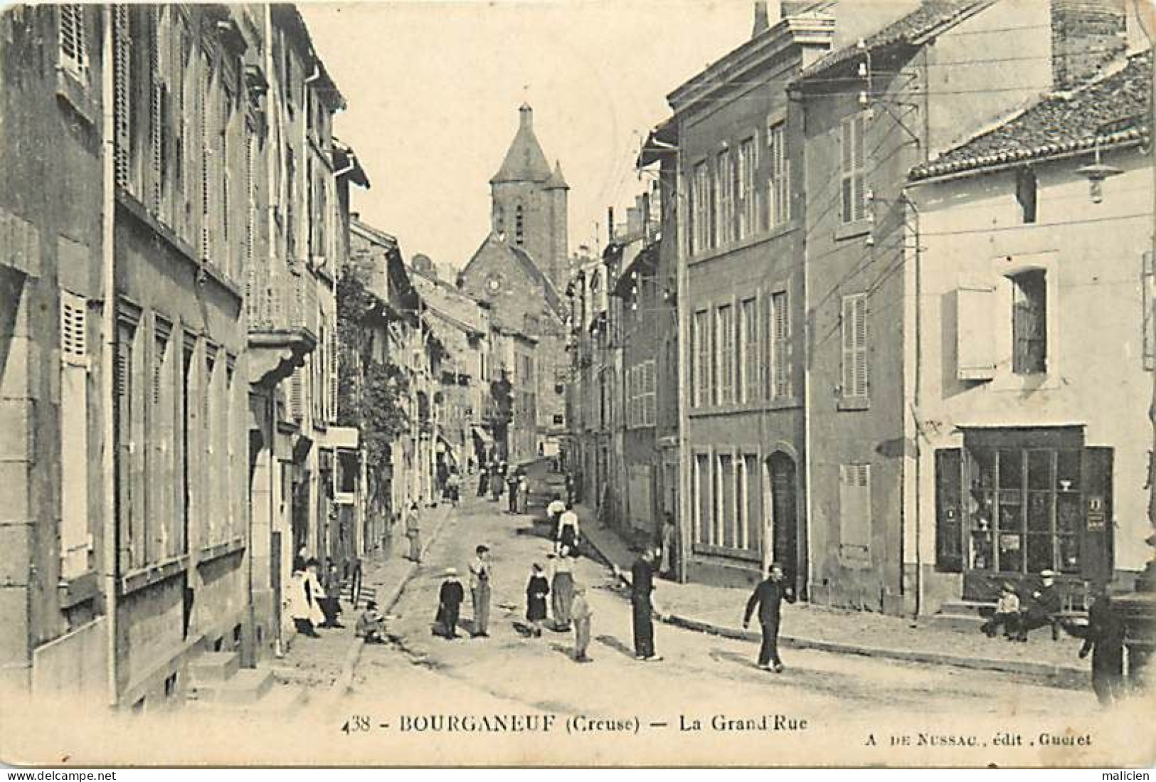 - Creuse  -ref-A606- Bourganeuf - La Grand Rue - Tabac - Tabacs - - Bourganeuf