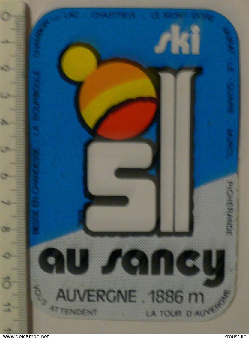 AUTOCOLLANT SKI AU SANCY - Stickers