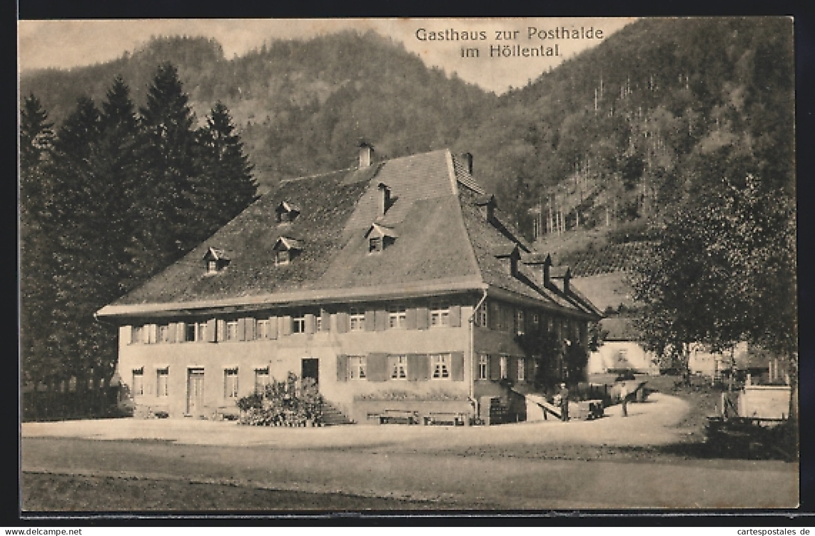 AK Hinterzarten, Gasthaus Zur Posthalde Im Höllental  - Höllental