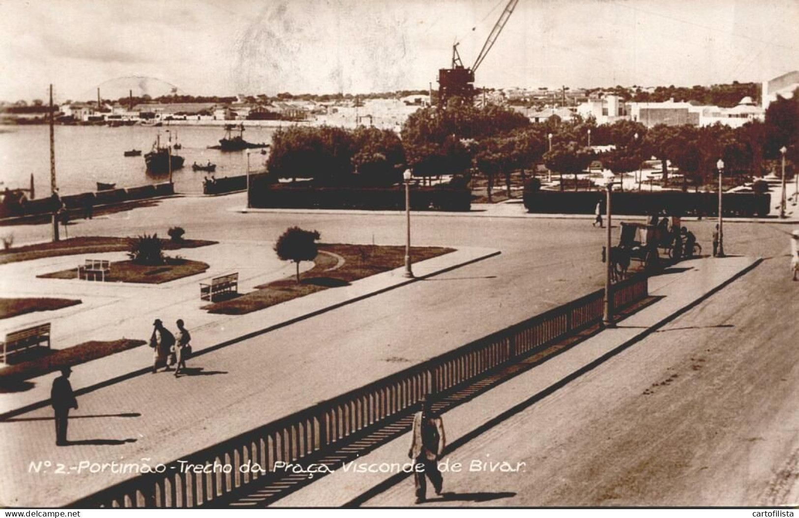 PORTIMÃO - Trecho Da Praça Visconde De Bívar  ( 2 Scans ) - Faro