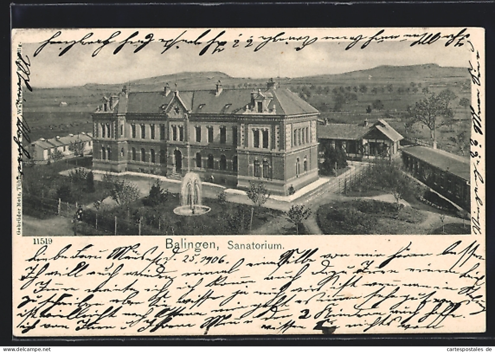 AK Balingen, Ansicht Vom Sanatorium  - Balingen