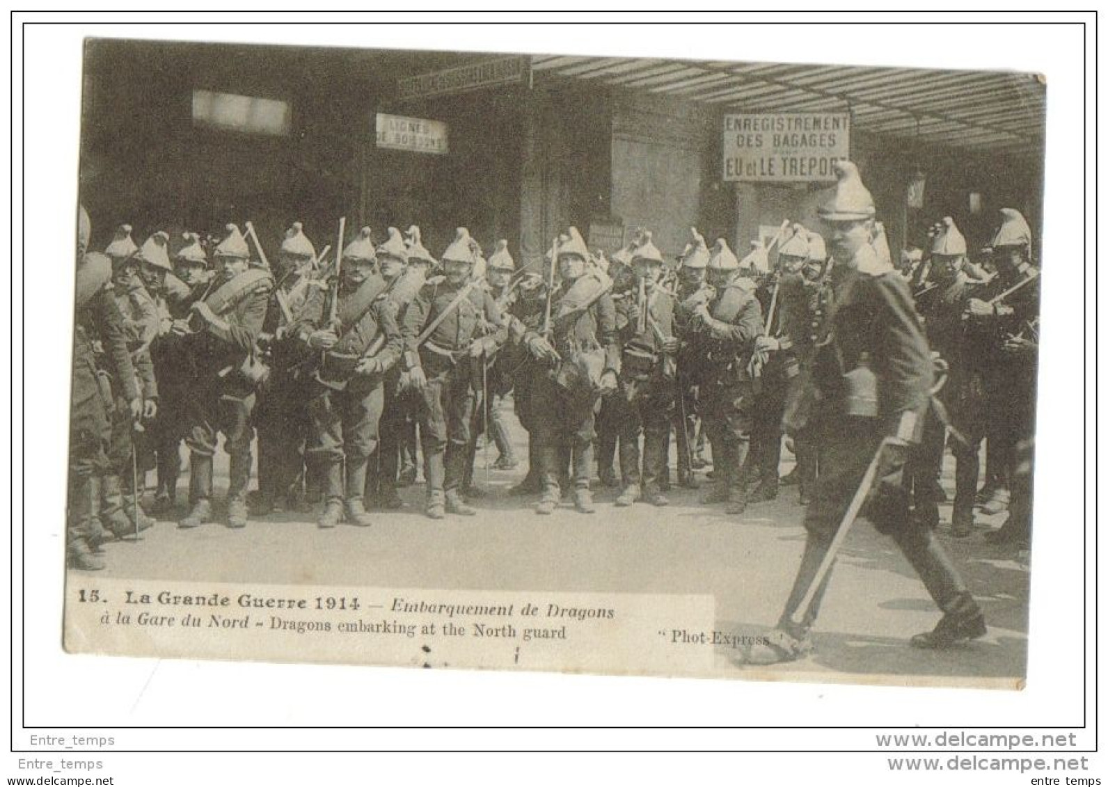 Dragons Embarquement Gare Du Nord - War 1914-18