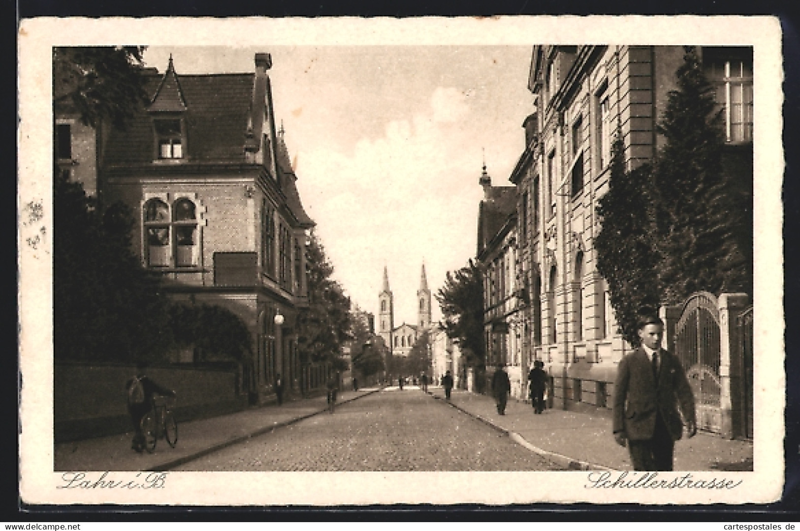 AK Lahr / Baden, Passanten In Der Schillerstrasse  - Lahr