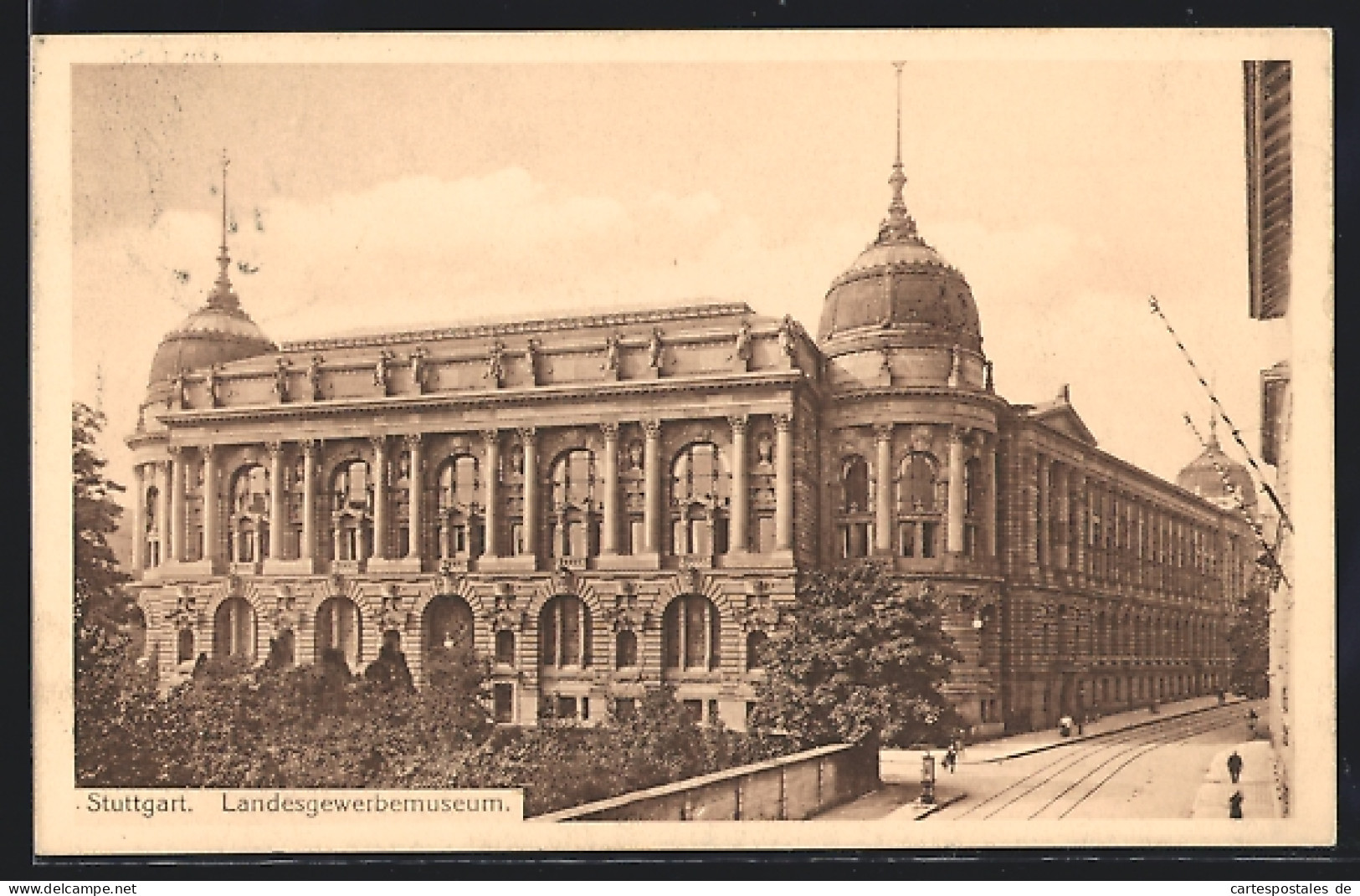 AK Stuttgart, Landesgewerbemuseum Mit Strassenpartie  - Stuttgart