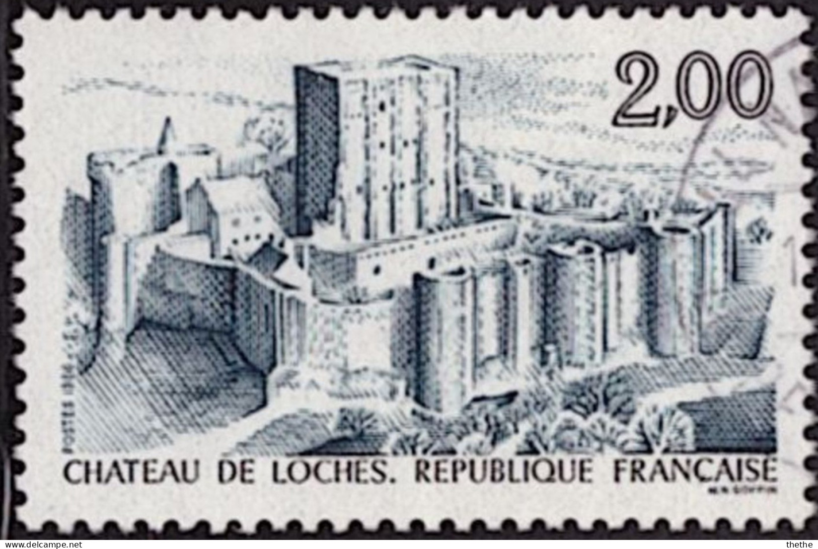 FRANCE - Château De Loches - Oblitérés