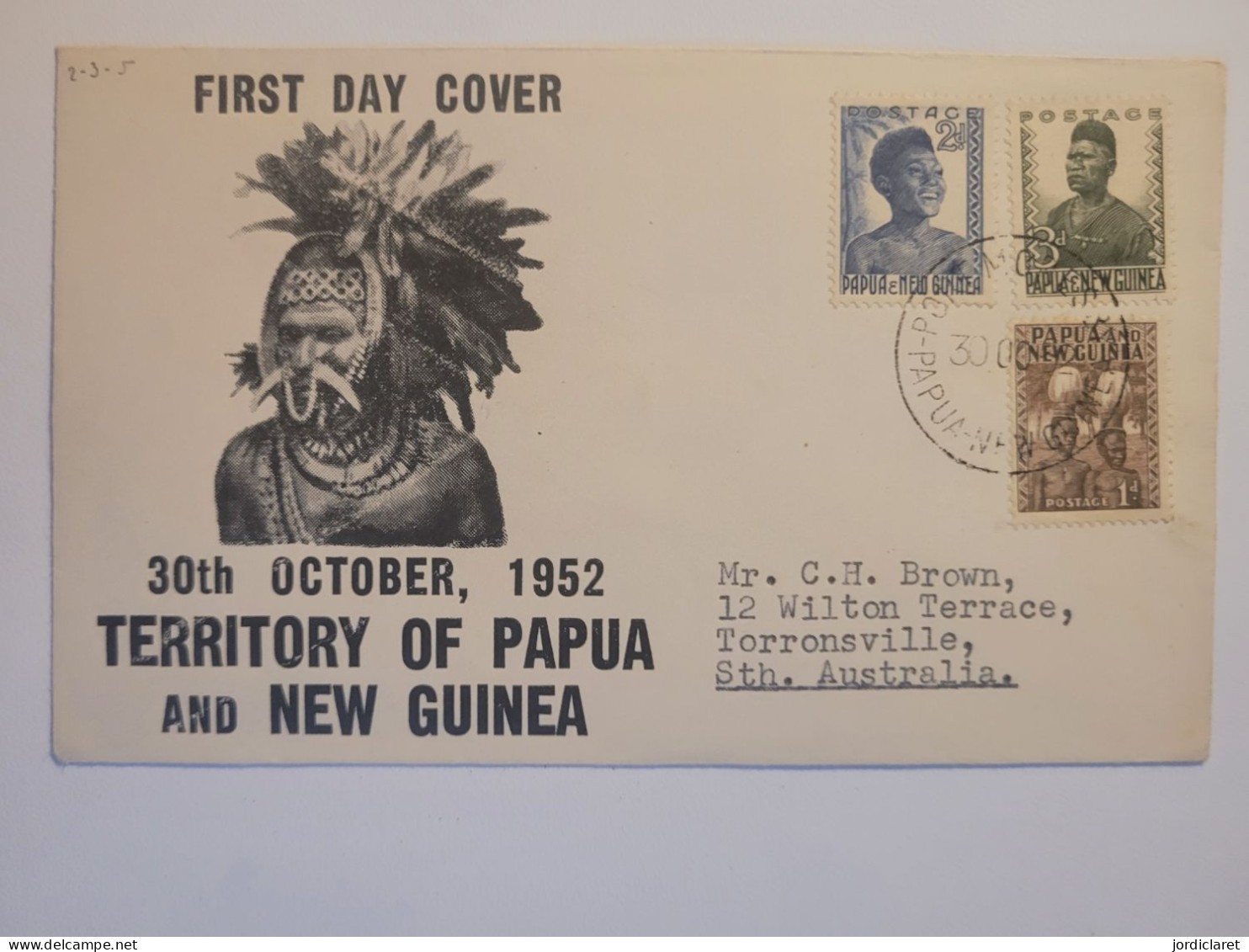 FDC 1952 - Papouasie-Nouvelle-Guinée