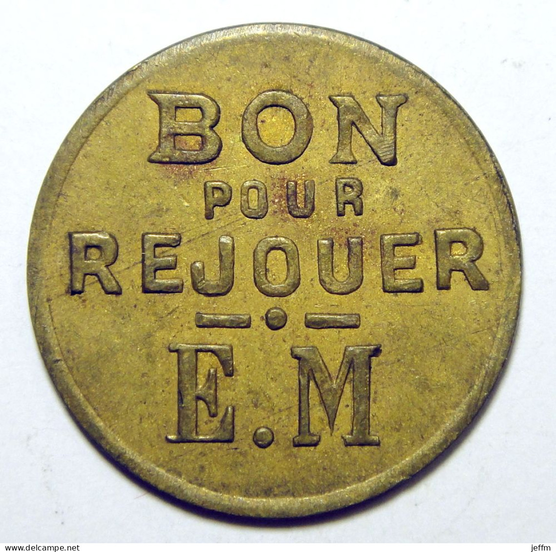 Jeton Bon Pour Rejouer E.M. - Monedas / De Necesidad