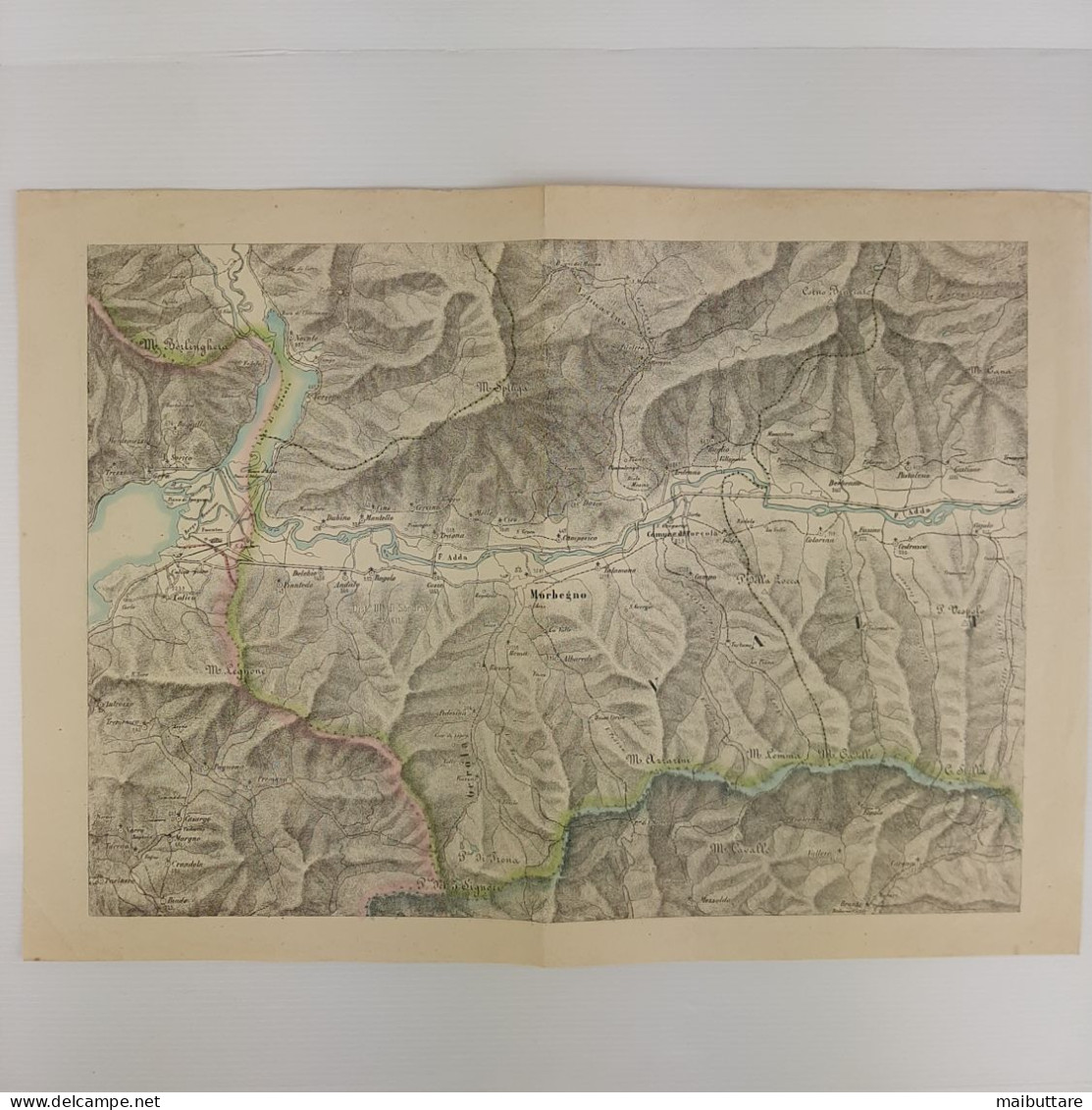 Carta Geografica Militare - Morbegno - Sondrio Primi '900 - Cartes Géographiques