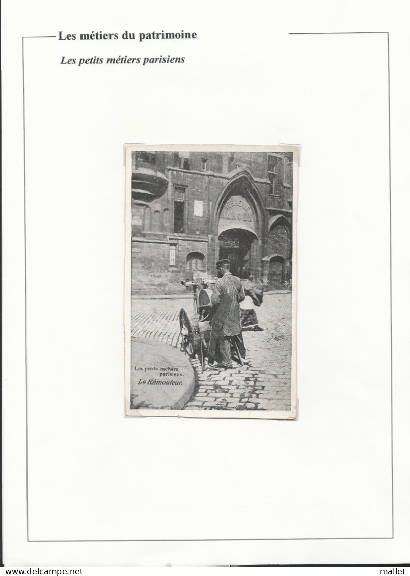 Carte Postale - Les Petits Métiers Parisiens - Rémouleur - Straßenhandel Und Kleingewerbe