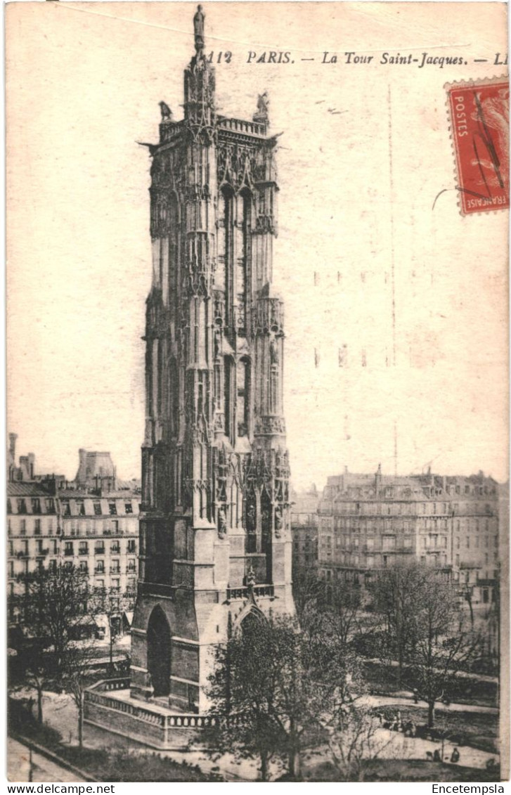 CPA Carte Postale France Paris Tour Saint Jacques 1916 VM80270 - Sonstige Sehenswürdigkeiten