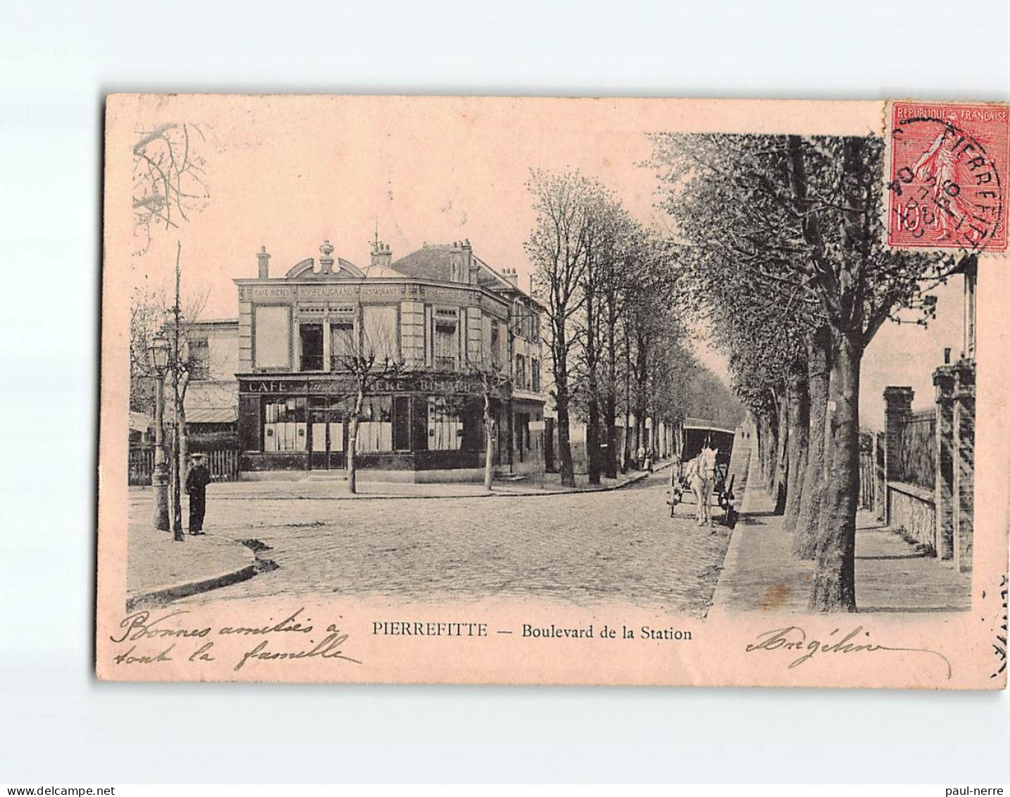 PIERREFITTE : Boulevard De La Station - état ( Partiellement Décollée ) - Pierrefitte Sur Seine