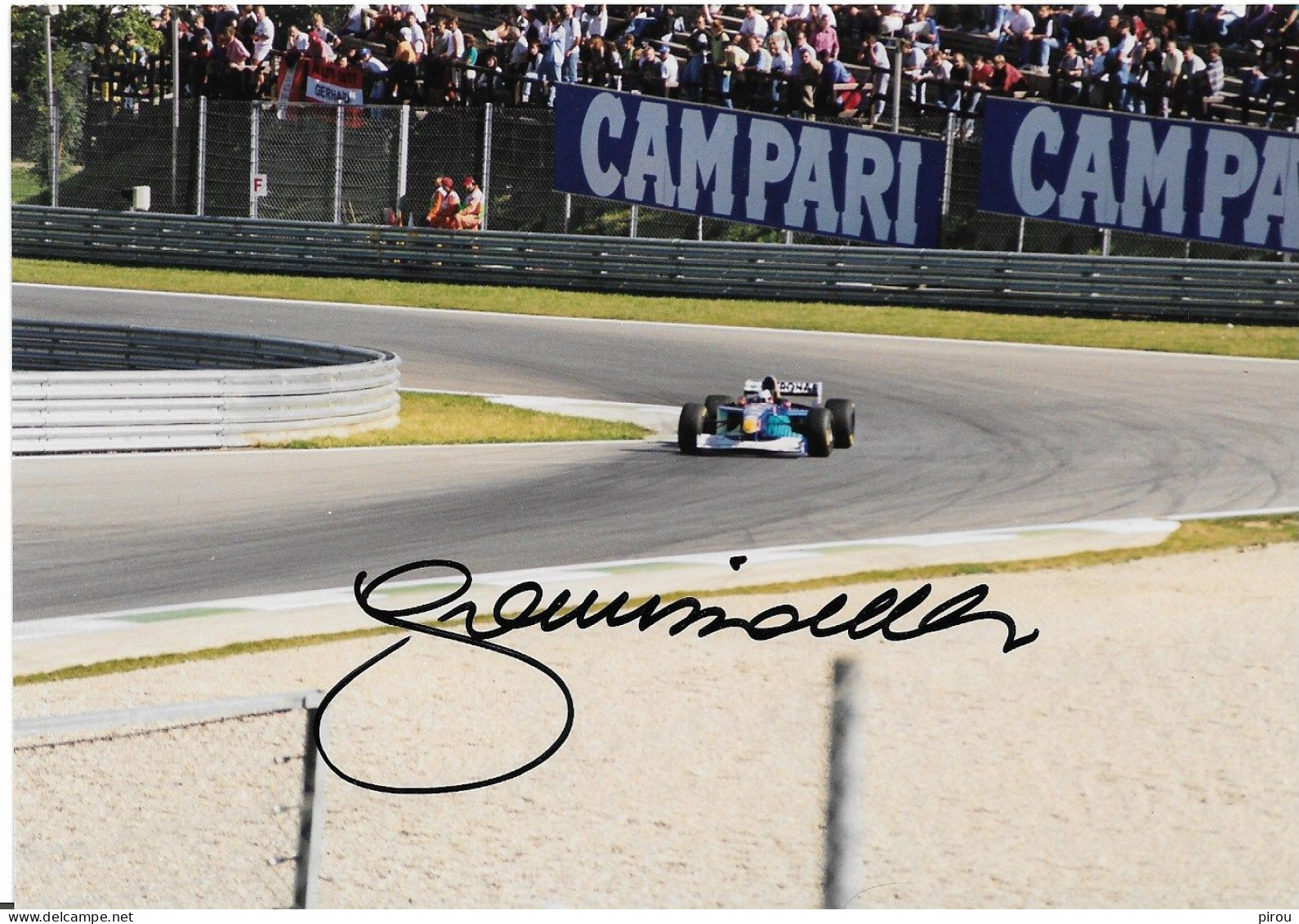 PHOTO DE PILOTE FORMULE  Avec AUTOGRAPHE ORIGINAL ( 19 X 13 ) - Sportspeople