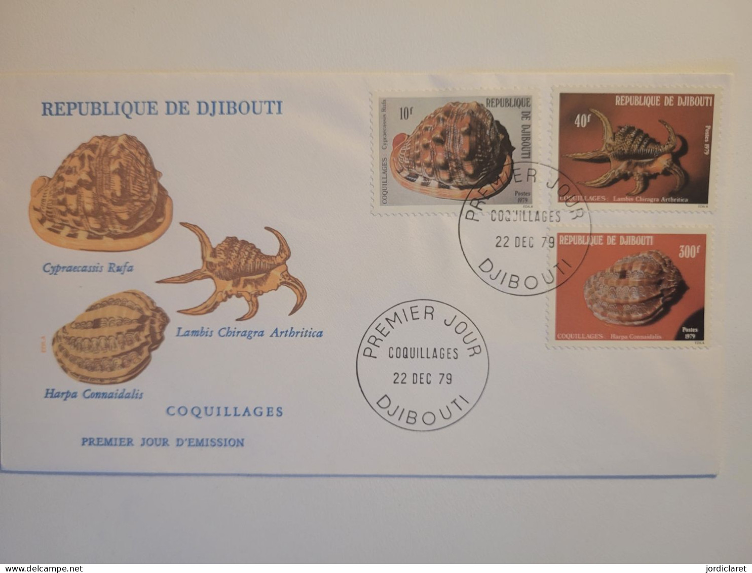 FDC 1979 DJIBUTI - Schelpen