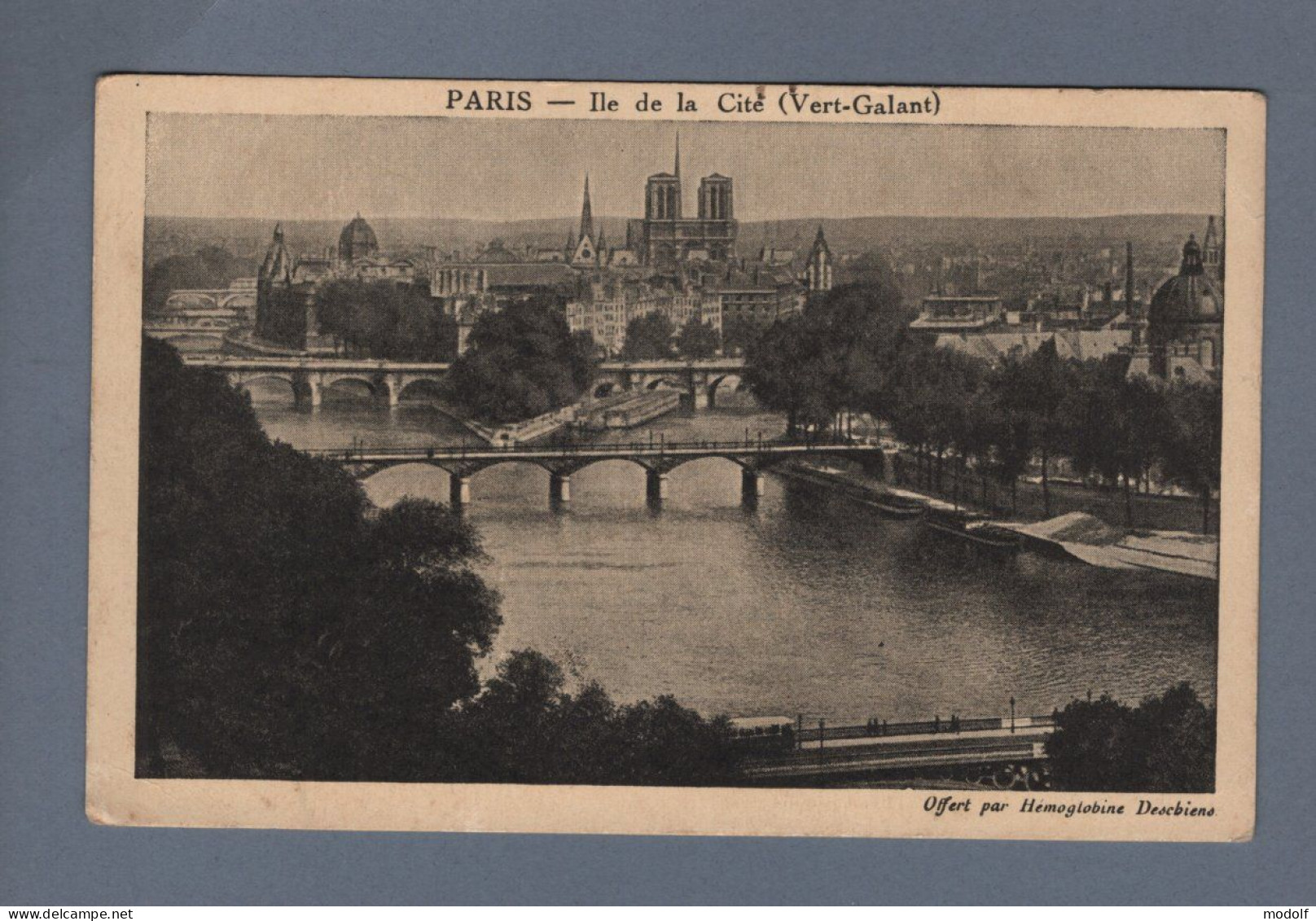 CPA - 75 - Paris - Ile De La Cité (Vert-Galant) - Offert Par Hémoglobine Deschiens - Non Circulée - Panorama's