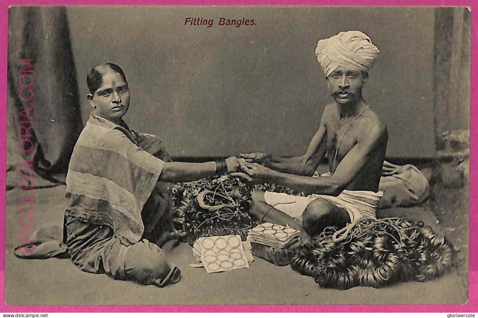 Ag3801  - INDIA - VINTAGE POSTCARD - ETHNIC - Indien