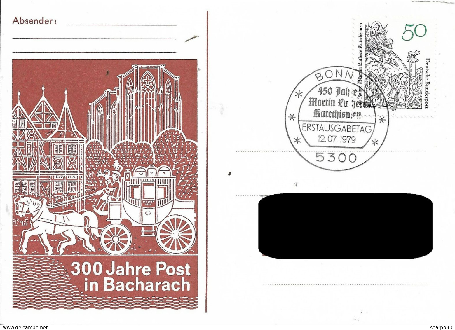 GERMANY. FDC. 450TH ANNIVERSARY OF MARTIN LUTHER'S CATECHISM. 1979 - 1971-1980