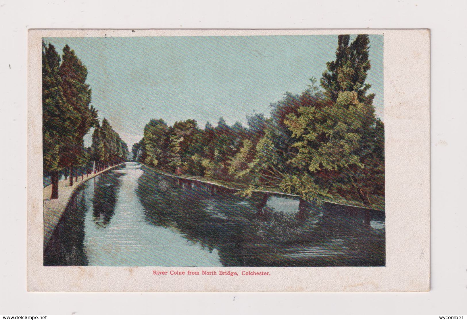 ENGLAND -  Colchester River Colne From North Bridge Used Vintage Postcard - Colchester