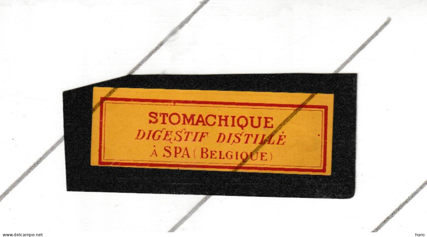 Etiquette - " STOMACHIQUE " Digestif Distillé à SPA   (B314) - Alcools & Spiritueux