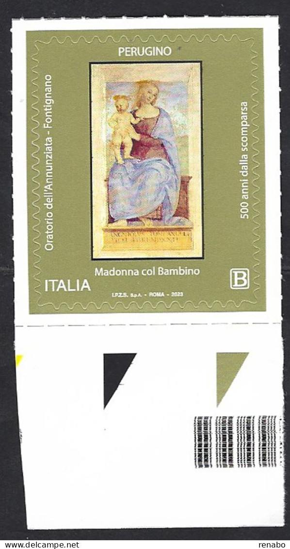 Italia, Italy, Italien, Italie 2023; “Madonna Col Bambino”, Affresco Del Perugino. - Madonne
