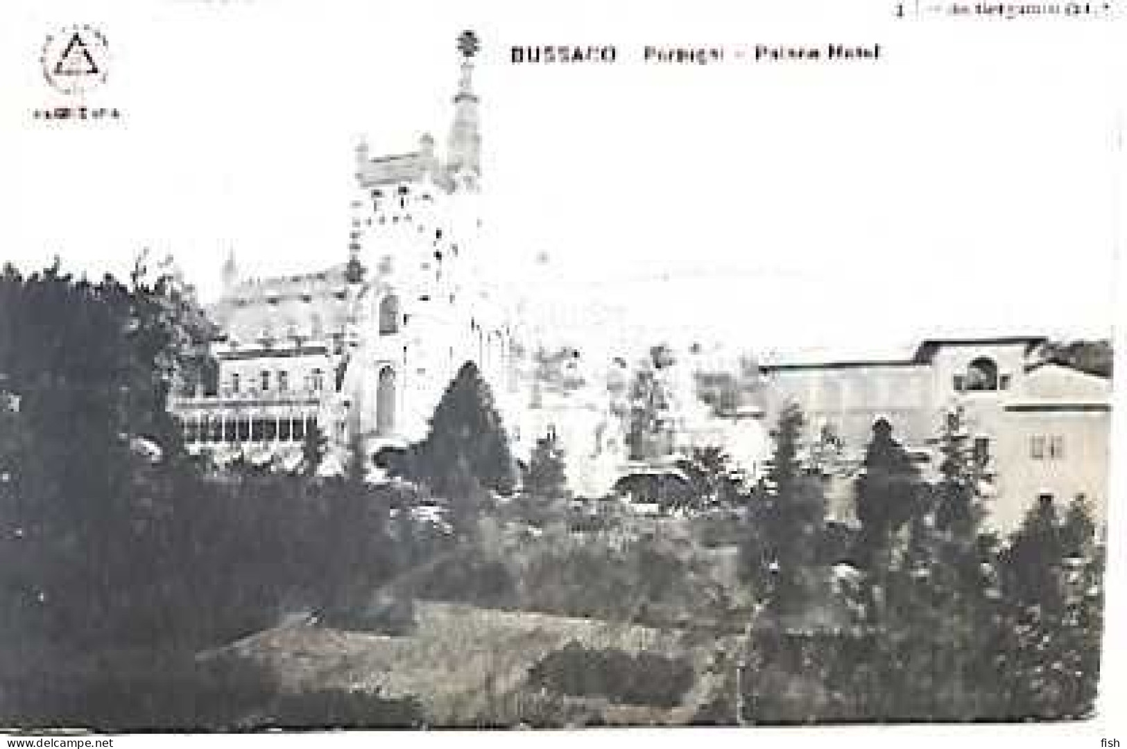 Portugal  & Postal, Bussaco, Palace Hotel, Ed. Bergamin &  Co., Registada Adelino A. Pereira, Figueira Da Foz (68668 - Coimbra