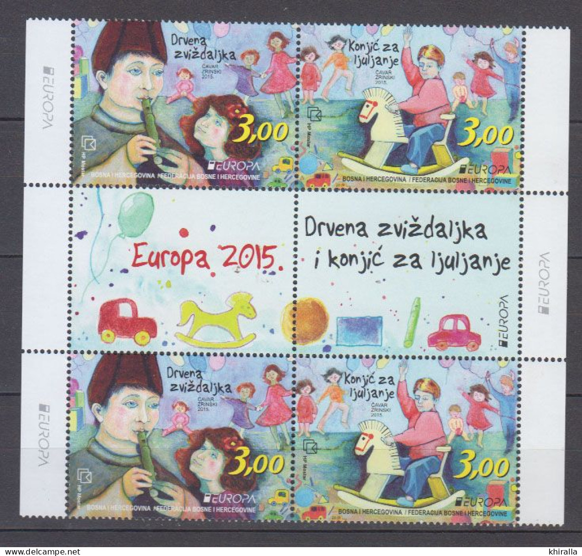 BOSNIE HERZEGOVINE - Hercg Bosnie   2015  EUROPA        N°  373 / 374  X 2     ( Neuf Sans Charnieres )    COTE  16 € 00 - Bosnia Herzegovina