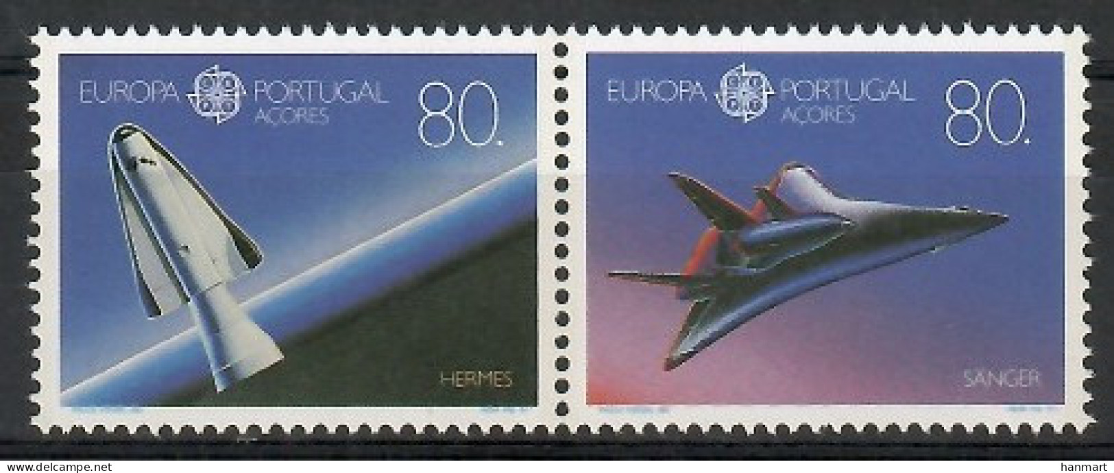 Azores 1991 Mi 415-416 MNH  (ZE1 AZRpar415-416a) - Sonstige & Ohne Zuordnung