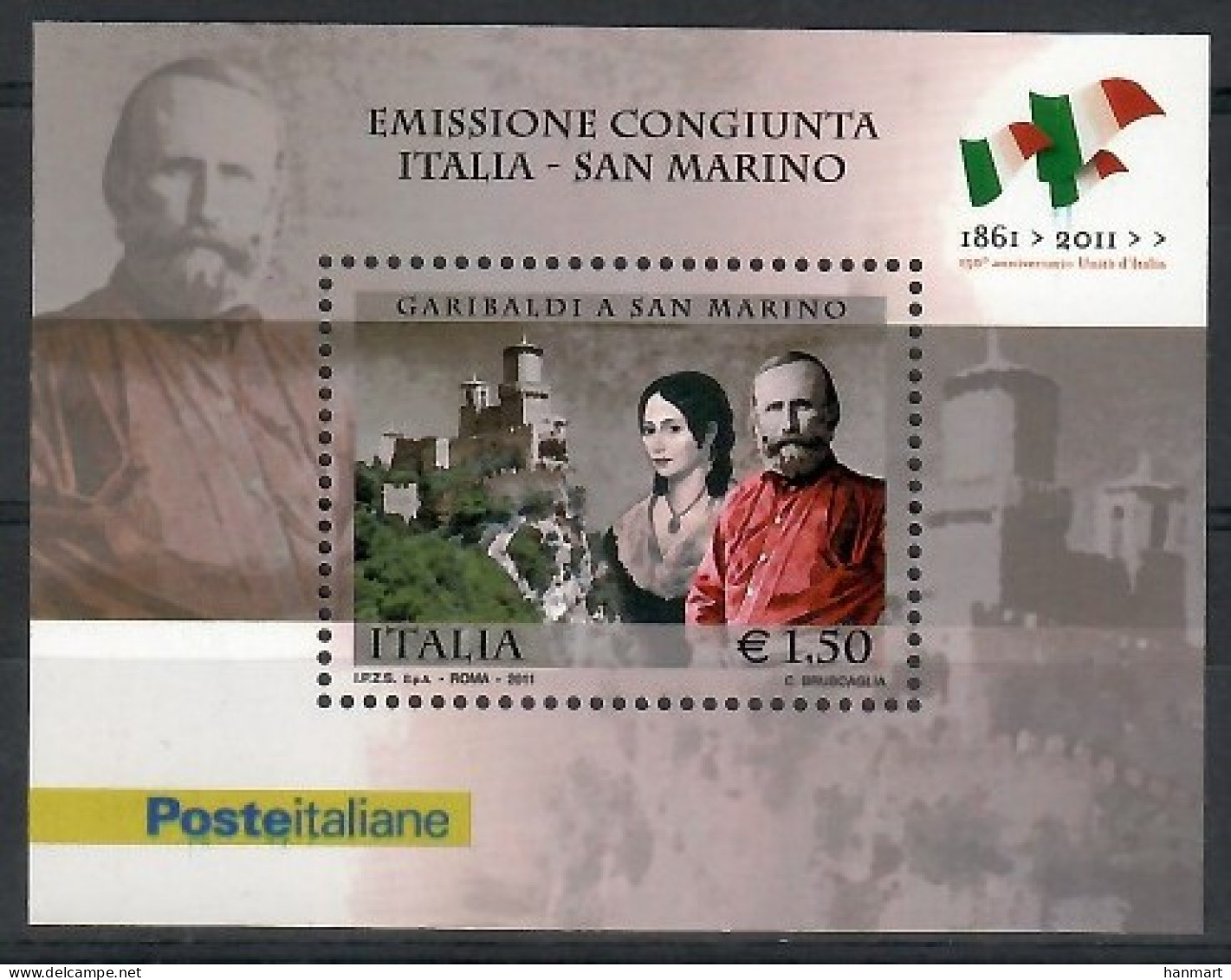 Italy 2011 Mi Block 63 MNH  (ZE2 ITAbl63) - Emissions Communes