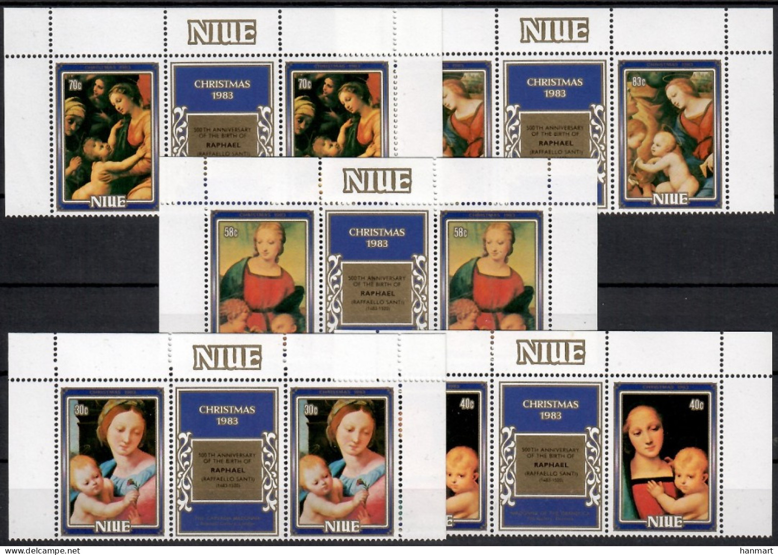 Niue 1983 Mi 523-527 MNH  (ZS7 NIEmardre523-527) - Weihnachten