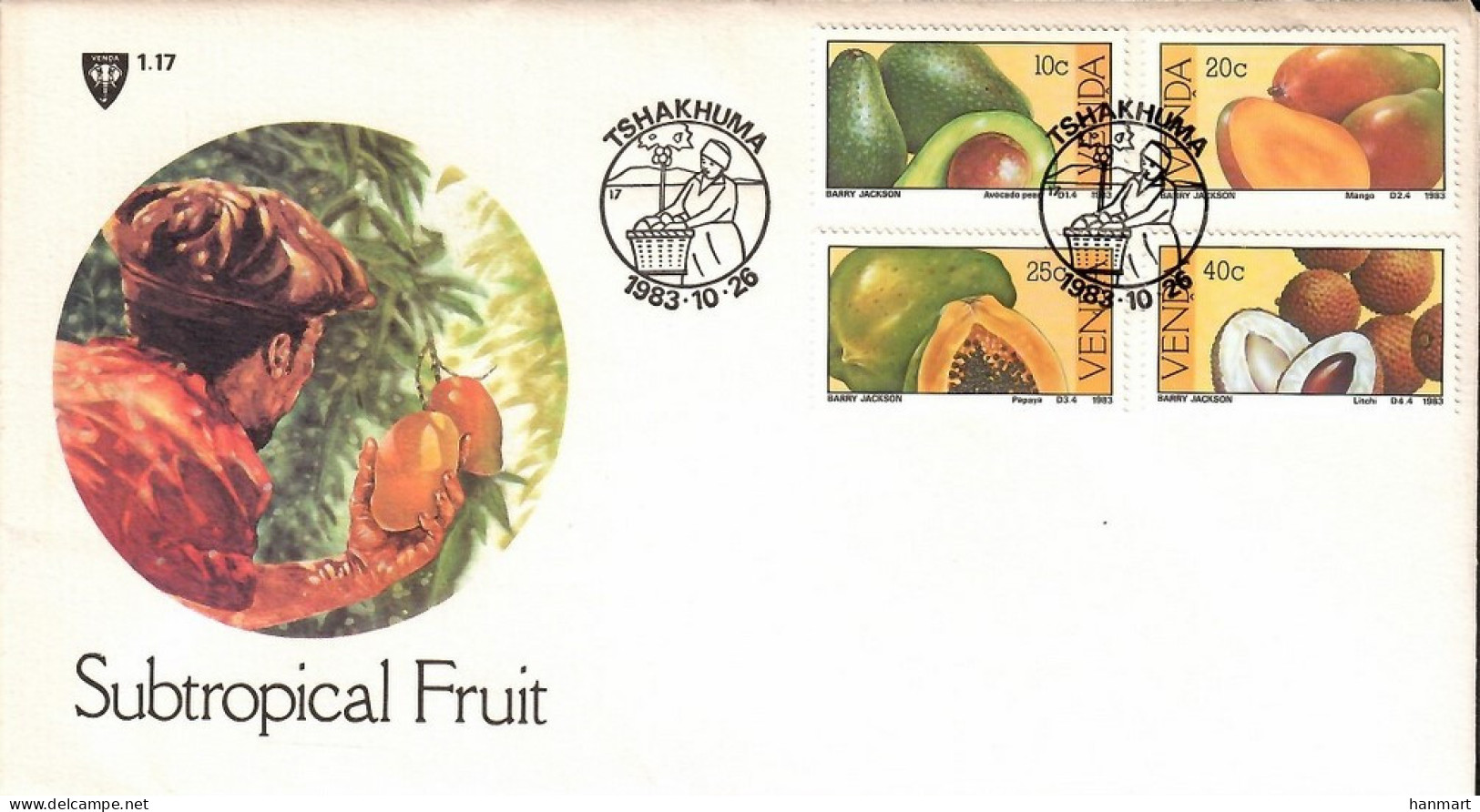 Venda 1983 Mi 82-85 FDC  (FDC ZS6 SAV82-85) - Andere & Zonder Classificatie