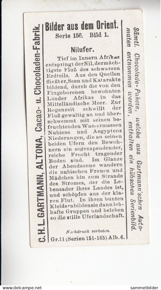 Gartmann  Bilder Aus Dem Orient  Nilufer   Serie 156 #1 Von 1906 - Autres & Non Classés