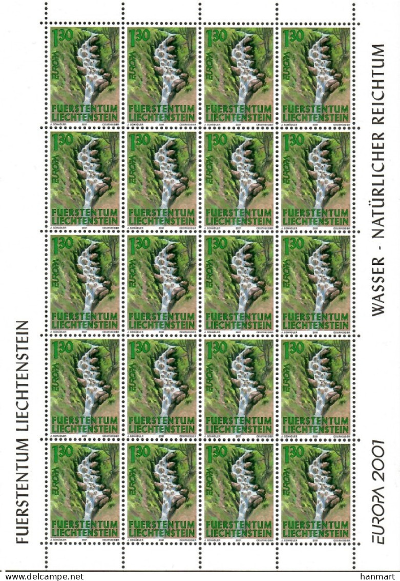 Liechtenstein 2001 Mi Sheet 1255 MNH  (XZE1 LCHark1255) - Sonstige