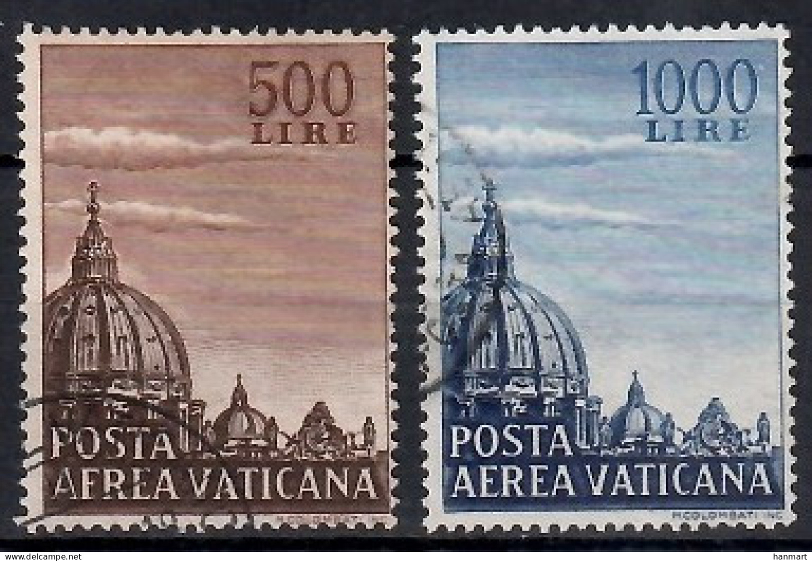 Vatican City 1953 Mi 205-206 Cancelled  (SZE2 VTC205-206) - Andere