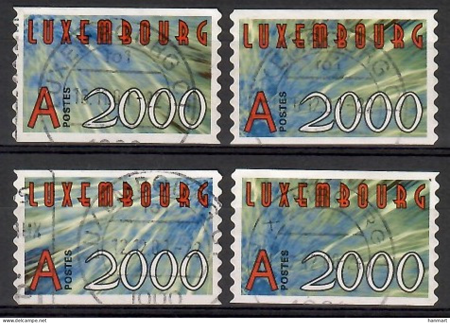 Luxembourg 2000 Mi 1490-1493 Cancelled  (SZE3 LXB1490-1493) - Año Nuevo