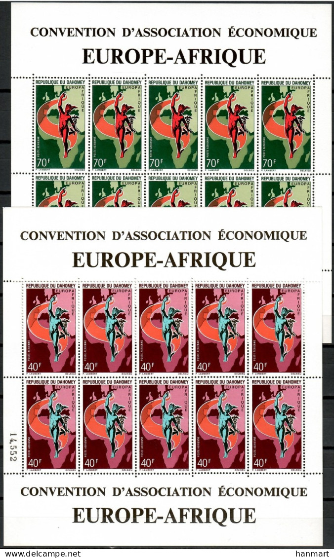 Dahomey 1970 Mi Sheet 427-428 MNH  (XZS5 DHYark427-428) - Stamps