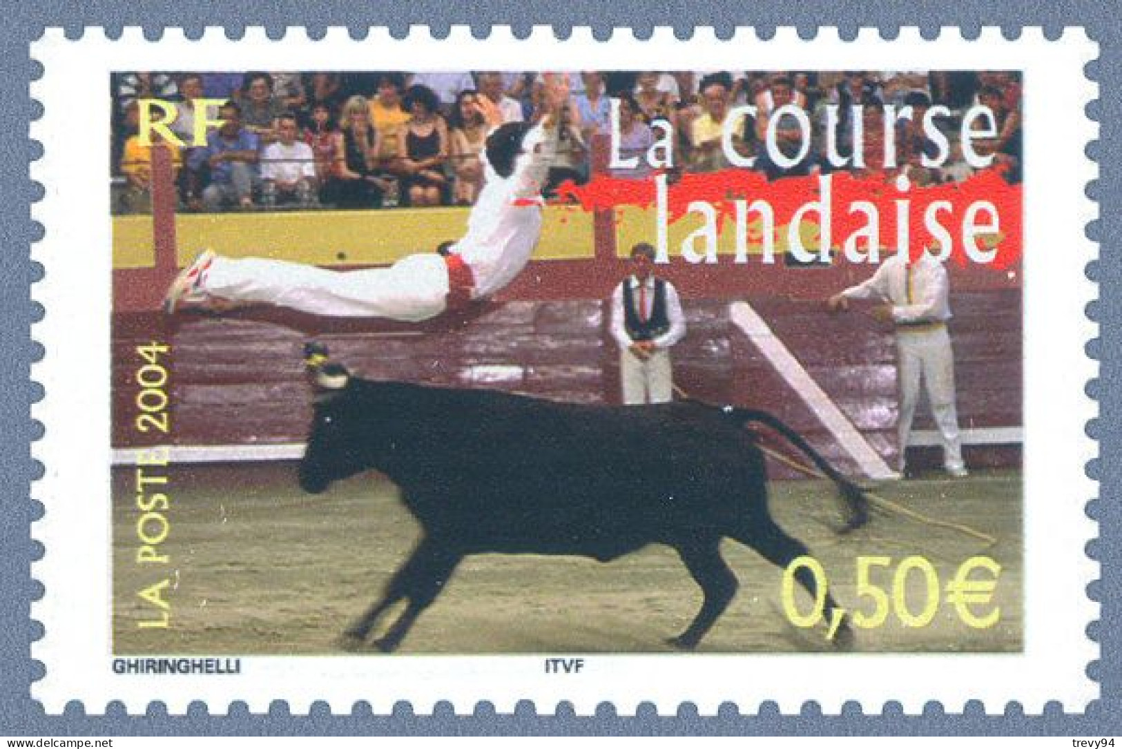 Timbre De 2004 - Portraits De Régions N° 3 - La France à Vivre - Course Landaise - N° 3653 - Nuevos