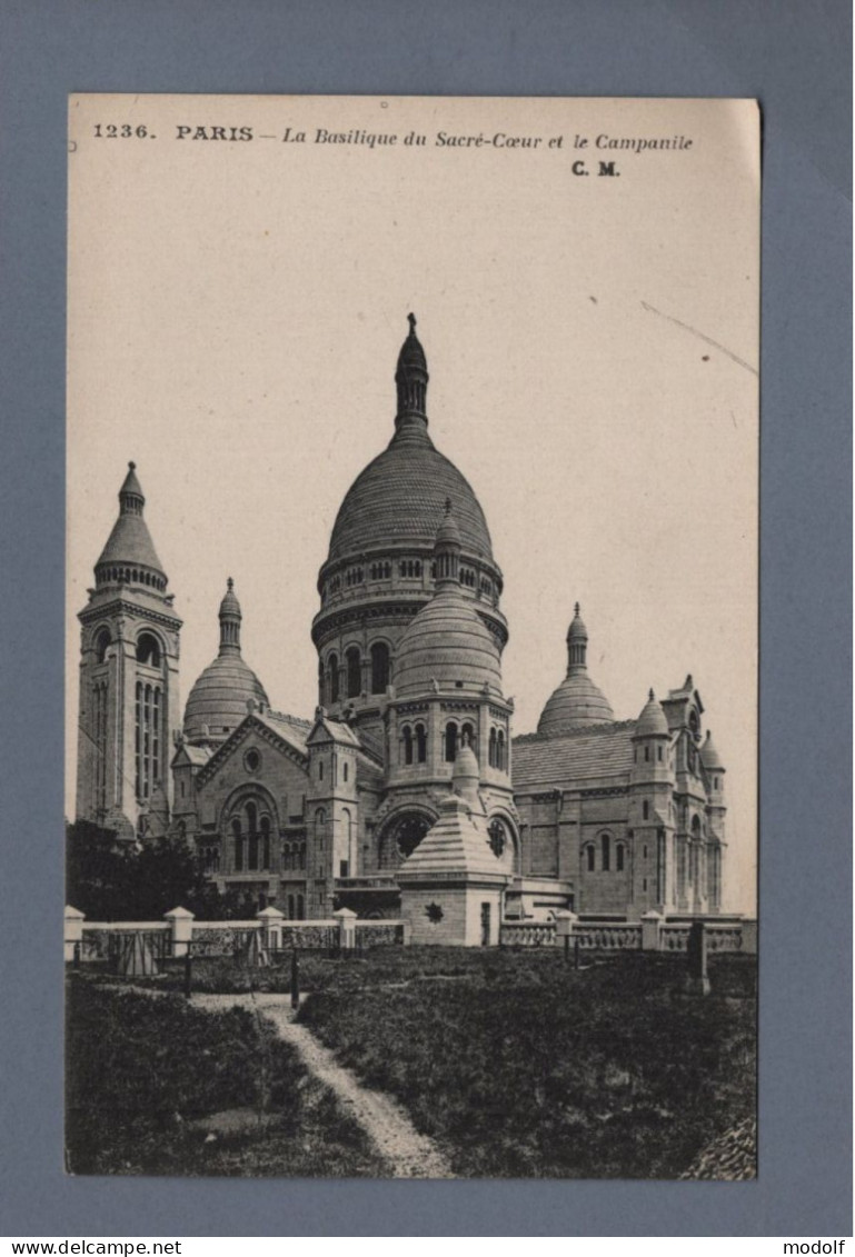 CPA - 75 - Paris - La Basilique Du Sacré-Coeur Et Le Campanile - Non Circulée - Sacré Coeur