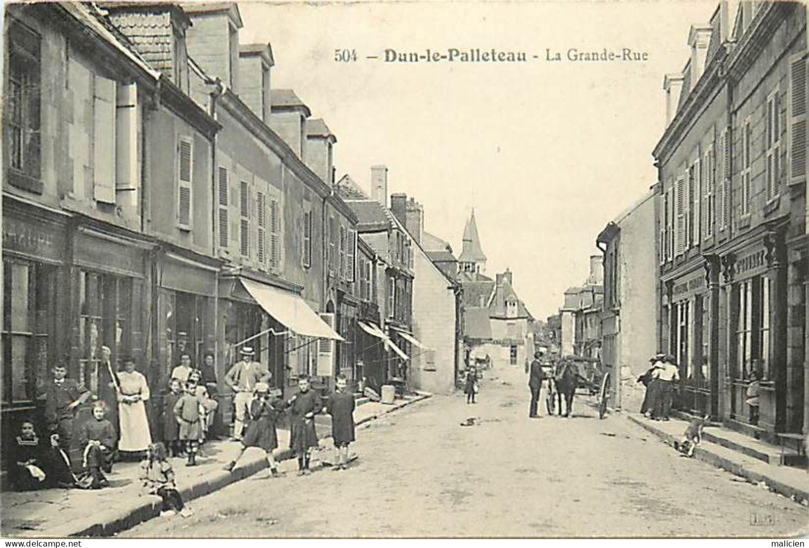 - Creuse -ref-A600- Dun Le Palleteau - La Grande Rue - Magasins - - Dun Le Palestel