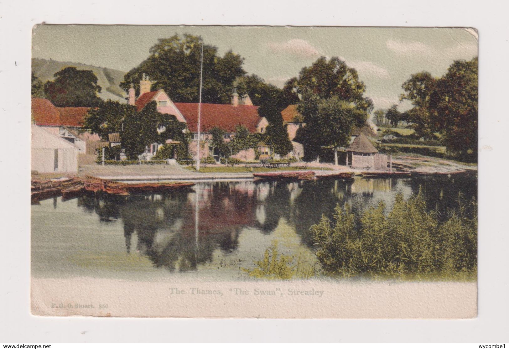 ENGLAND -  Streatley The Swan Used Vintage Postcard - Sonstige & Ohne Zuordnung