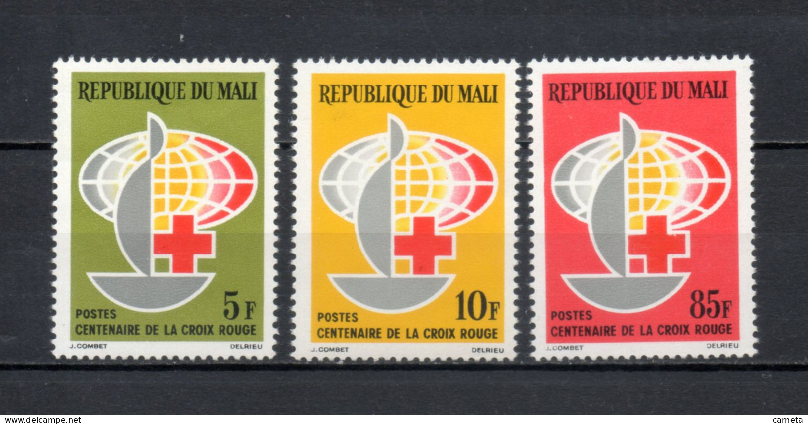 MALI  N° 54 à 56   NEUFS SANS CHARNIERE  COTE 3.50€    CROIX ROUGE - Malí (1959-...)