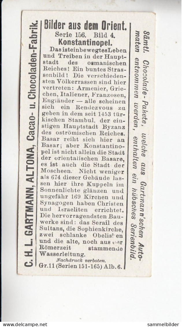 Gartmann  Bilder Aus Dem Orient  Konstantinopel    Serie 156 #4 Von 1906 - Other & Unclassified