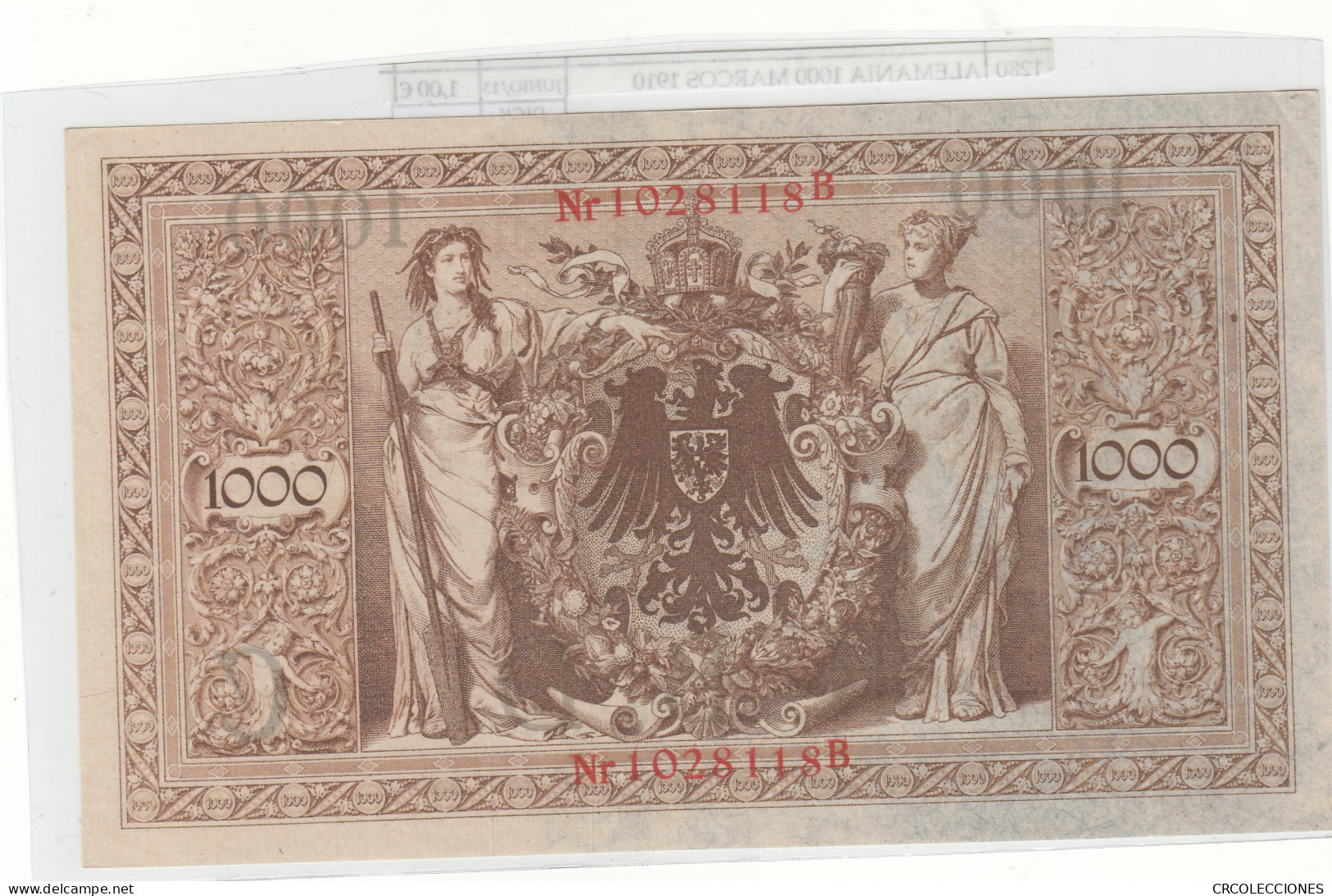 BILLETE ALEMANIA 1.000 MARCOS 1910 P-44b/1  - Other - Europe