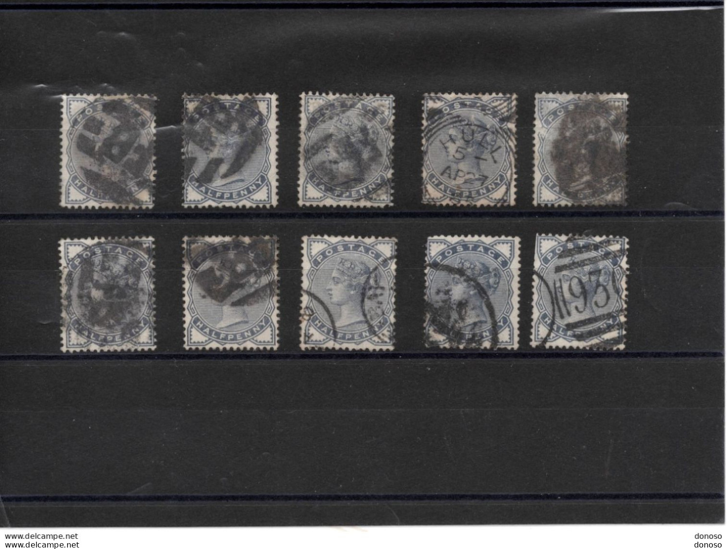 GB 1883 VICTORIA Yvert 76 Lot De 10 Oblitéré Cote : 70 Euros - Used Stamps