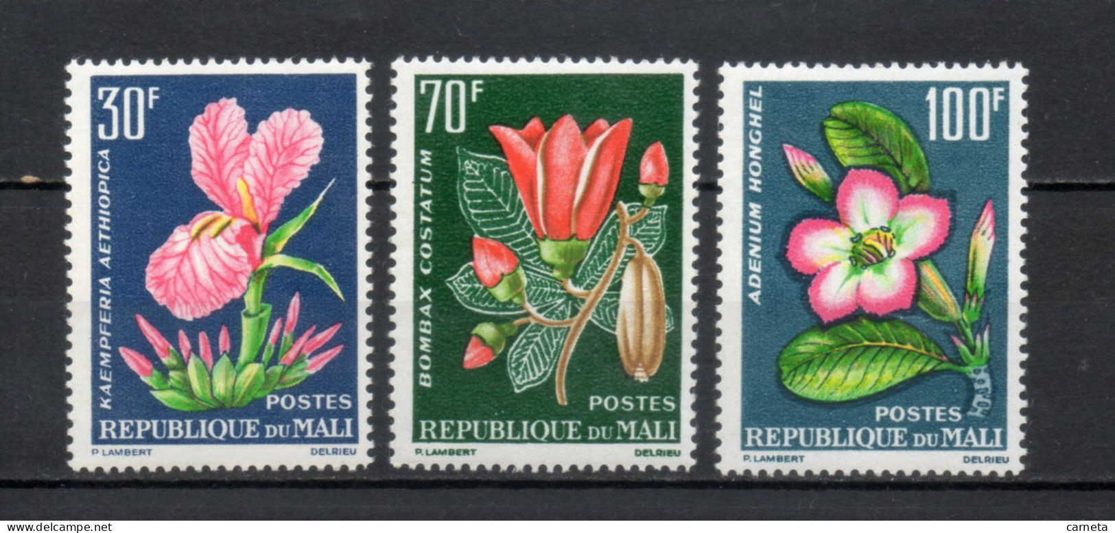 MALI  N° 57 à 59   NEUFS SANS CHARNIERE  COTE 8.00€    FLEUR FLORE  VOIR DESCRIPTION - Malí (1959-...)