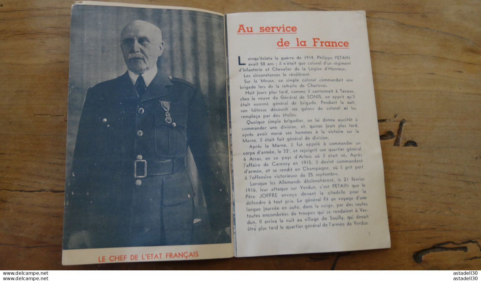 Occupation 39-45/Maréchal Pétain/"Aux Enfants De France"/ Fascicule De Propagande/1940 ...... PHI-Caisse42....PRO-001 - Historical Documents