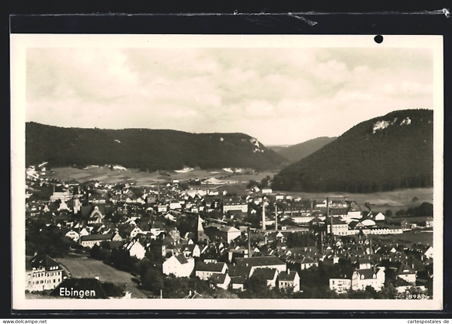 AK Ebingen, Ortsansicht Mit Bergpanorama  - Autres & Non Classés