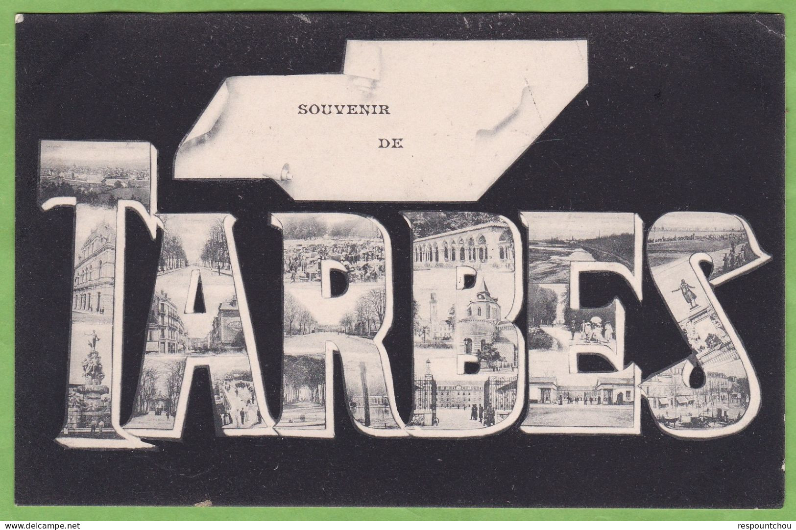 Belle CPA Souvenir De TARBES Multivue Illustré 65 Hautes Pyrénées - Tarbes