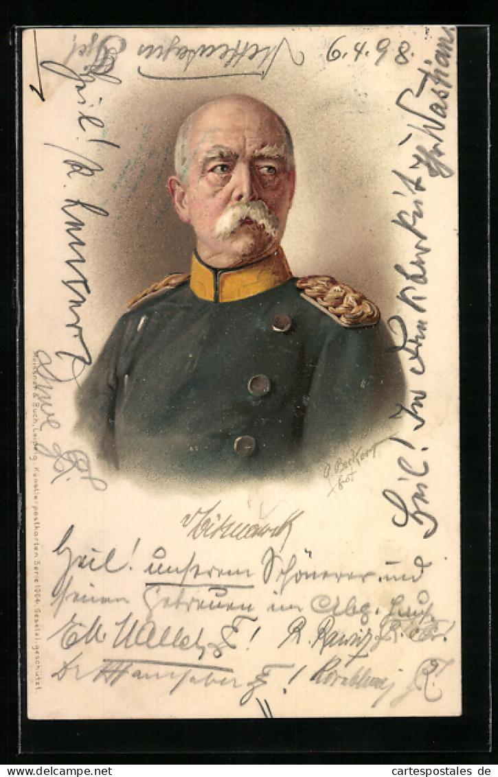 AK Fürst Otto Von Bismarck In Uniform, Brustbild  - Historische Persönlichkeiten