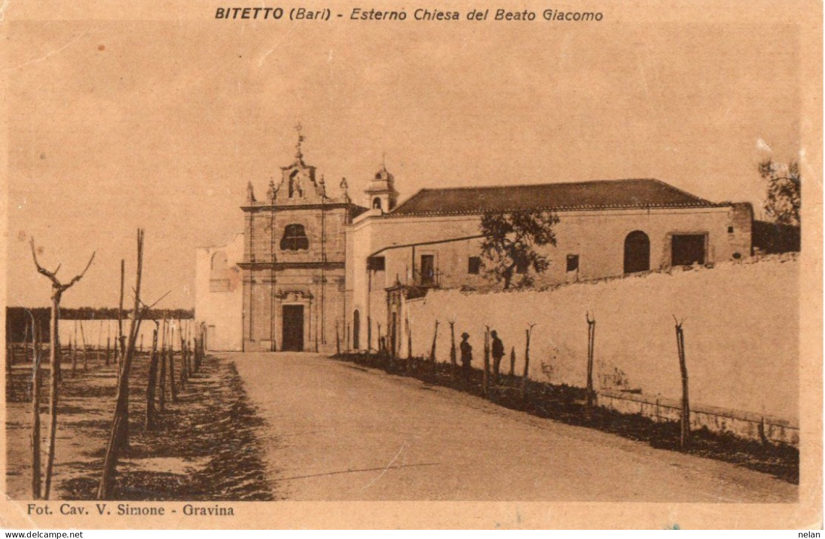 BARI - BITETTO - ESTERNO CHIESA DEL BEATO GIACOMO - F.P. - Bari