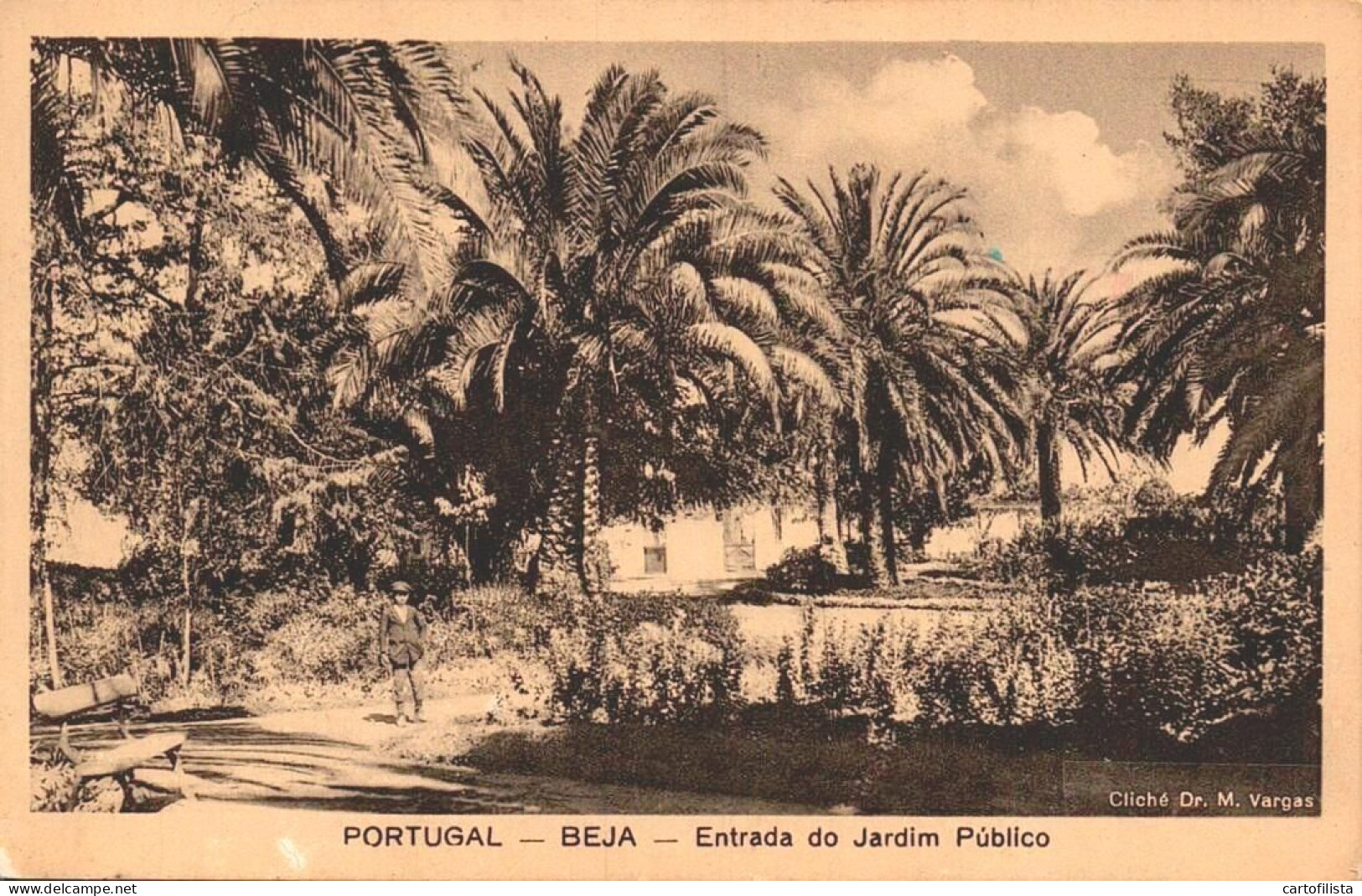 BEJA - Entrada Do Jardim Público  ( 2 Scans ) - Beja