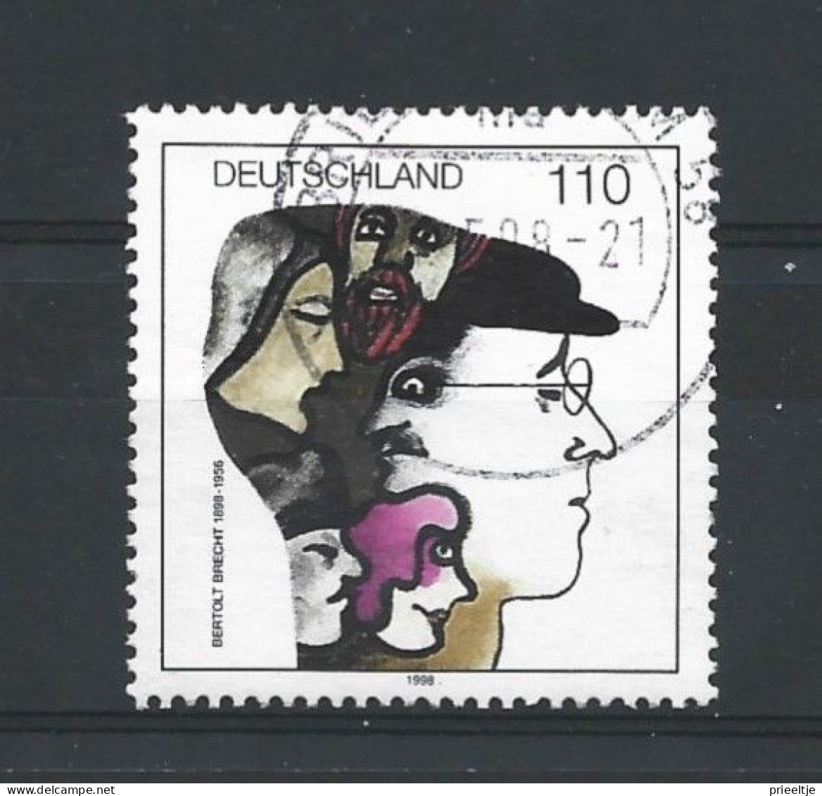 DBP 1998 Bertolt Brecht Y.T. 1804 (0) - Used Stamps